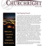 Alt text: Churchright magazine cover with 'Make plans for Convention 2027 in Greensboro, North Carolina' highlighted.